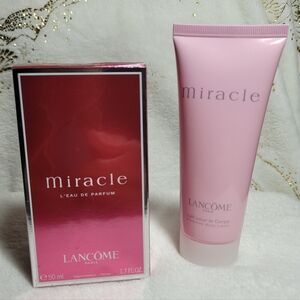 🌸 Lancôme Miracle Eau de Parfum 1.7 oz + Perfumed Body Lotion Set